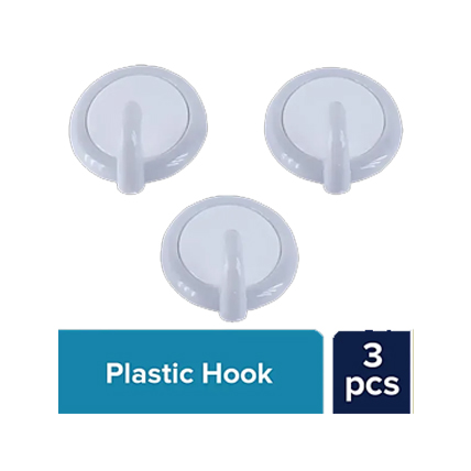 Pooja Plastic Hook 3 Pcs